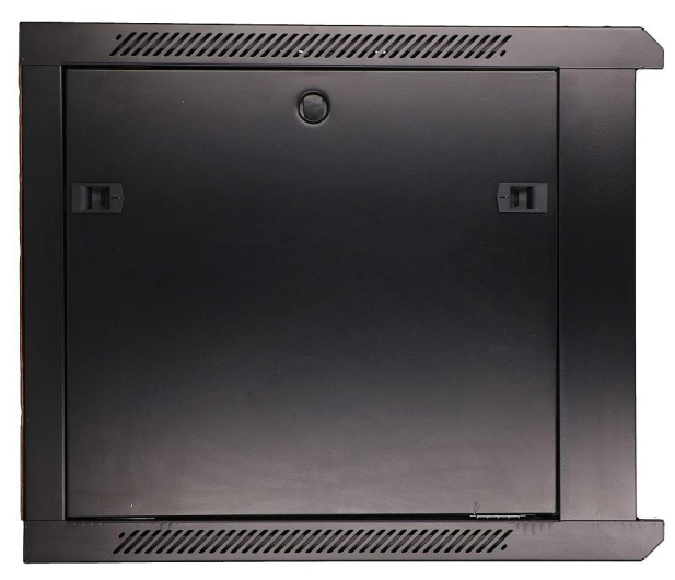 Extralink Szafka wisząca rack 9U 600x600 czarna szklane drzwi EX.3968 - 489306 - zdjęcie 2